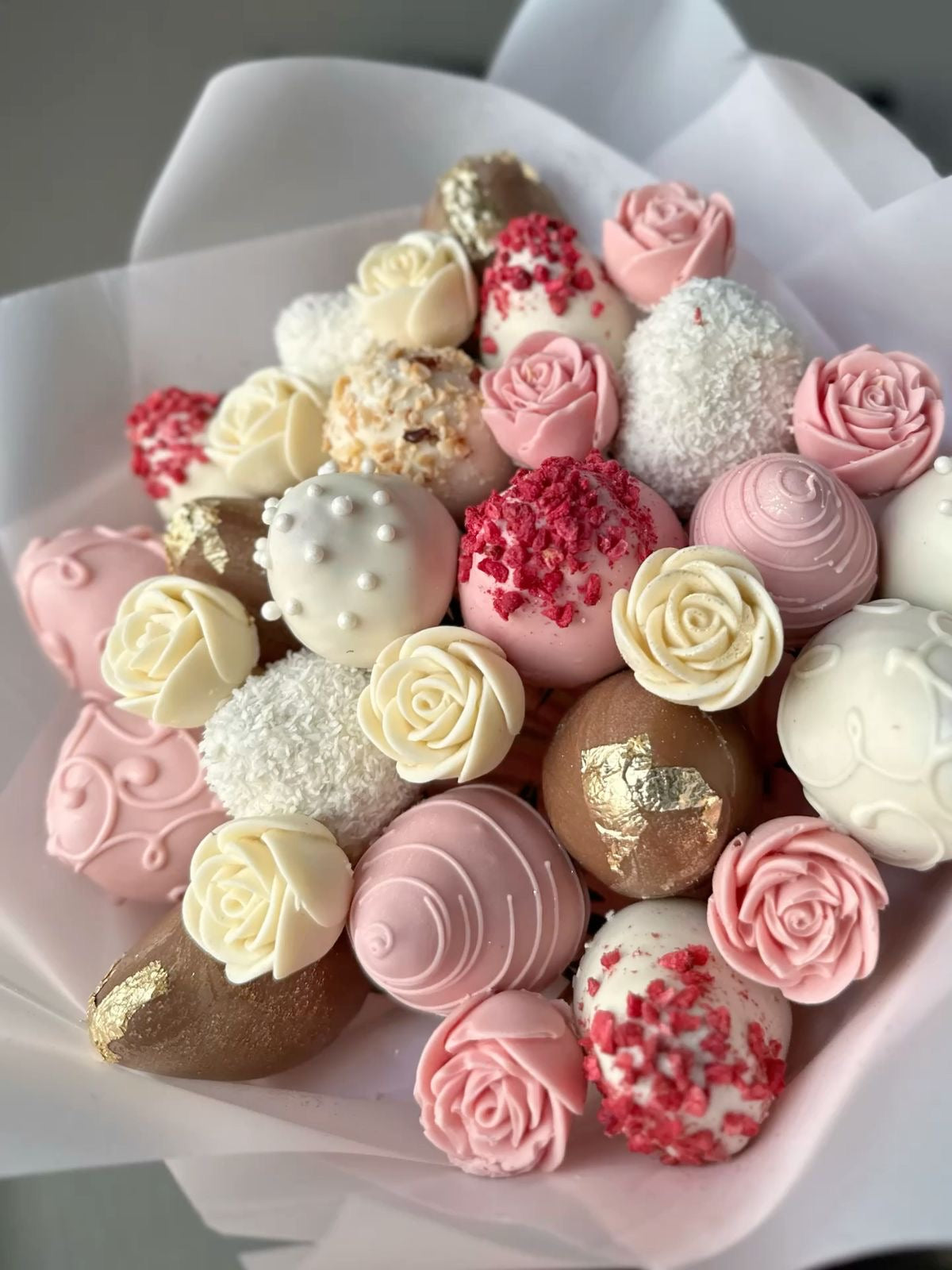 Chocolate-Covered Strawberry Bouquet